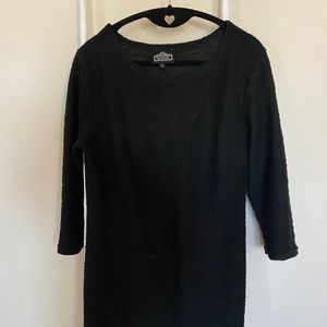 Angie Black Bodycon Midi Sweater Dress M